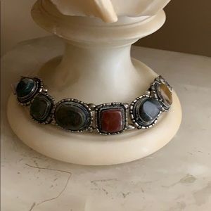 Japan export silver & Gemstone Bracelet